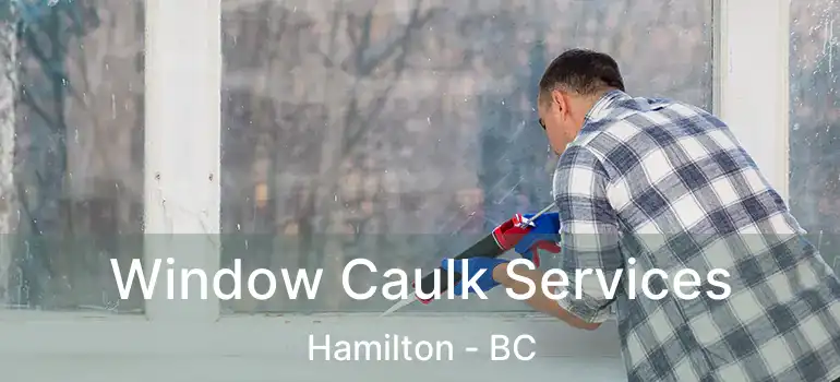  Window Caulk Services Hamilton - BC