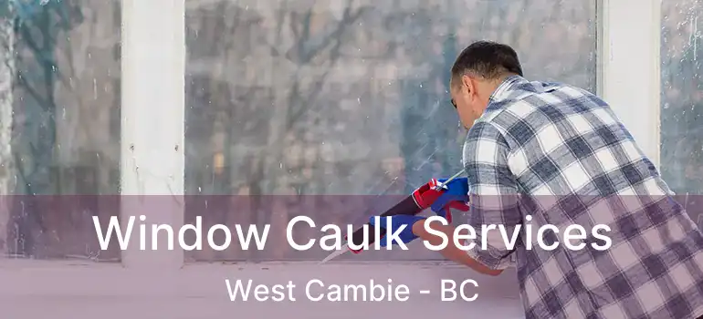  Window Caulk Services West Cambie - BC