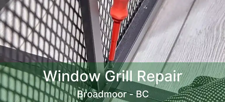 Window Grill Repair Broadmoor - BC