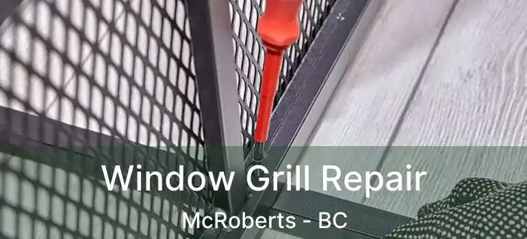  Window Grill Repair McRoberts - BC