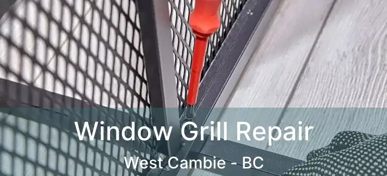  Window Grill Repair West Cambie - BC