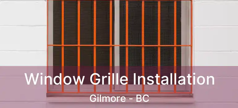  Window Grille Installation Gilmore - BC
