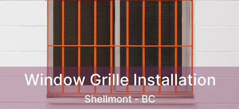 Window Grille Installation Shellmont - BC