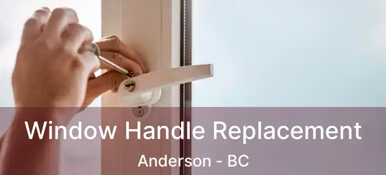  Window Handle Replacement Anderson - BC