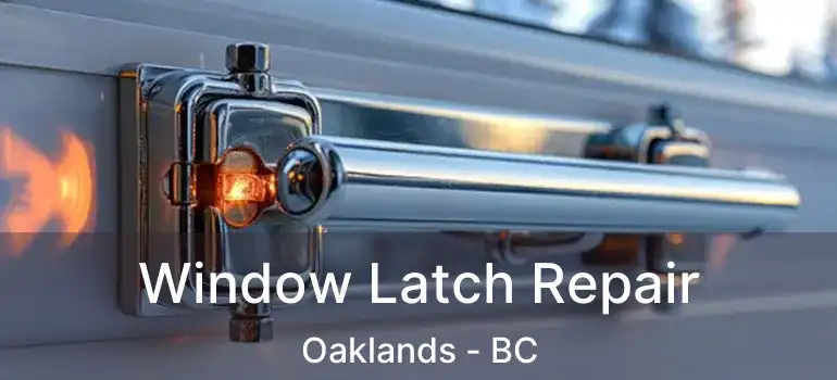  Window Latch Repair Oaklands - BC