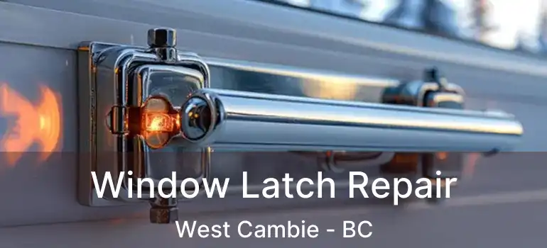  Window Latch Repair West Cambie - BC