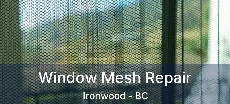  Window Mesh Repair Ironwood - BC