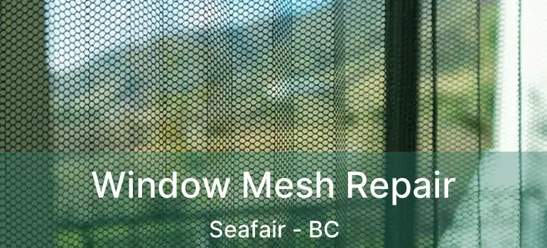  Window Mesh Repair Seafair - BC