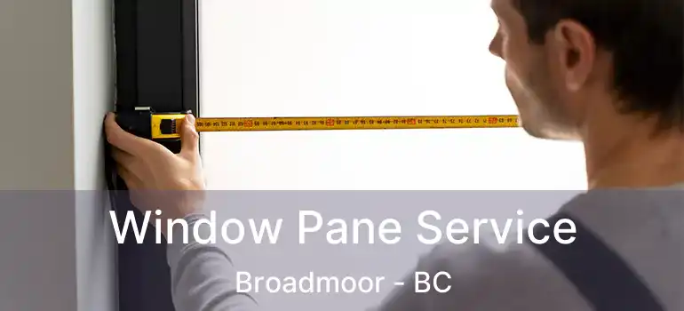 Window Pane Service Broadmoor - BC