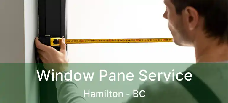  Window Pane Service Hamilton - BC
