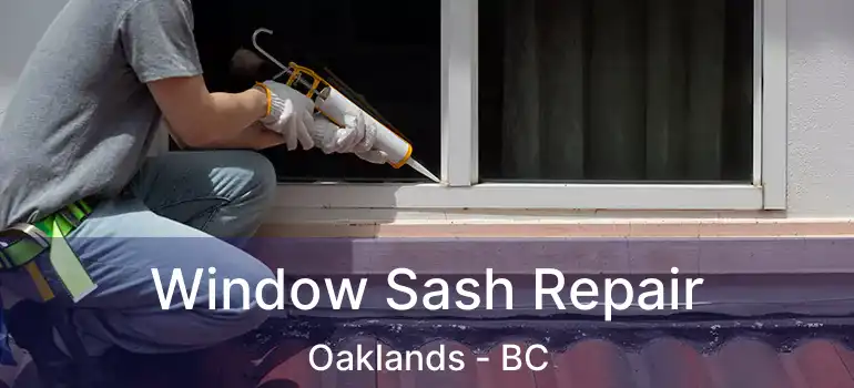  Window Sash Repair Oaklands - BC