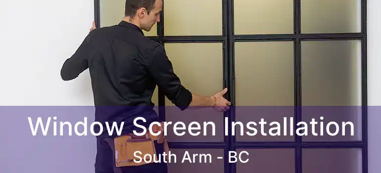  Window Screen Installation South Arm - BC