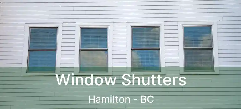  Window Shutters Hamilton - BC