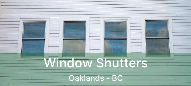  Window Shutters Oaklands - BC